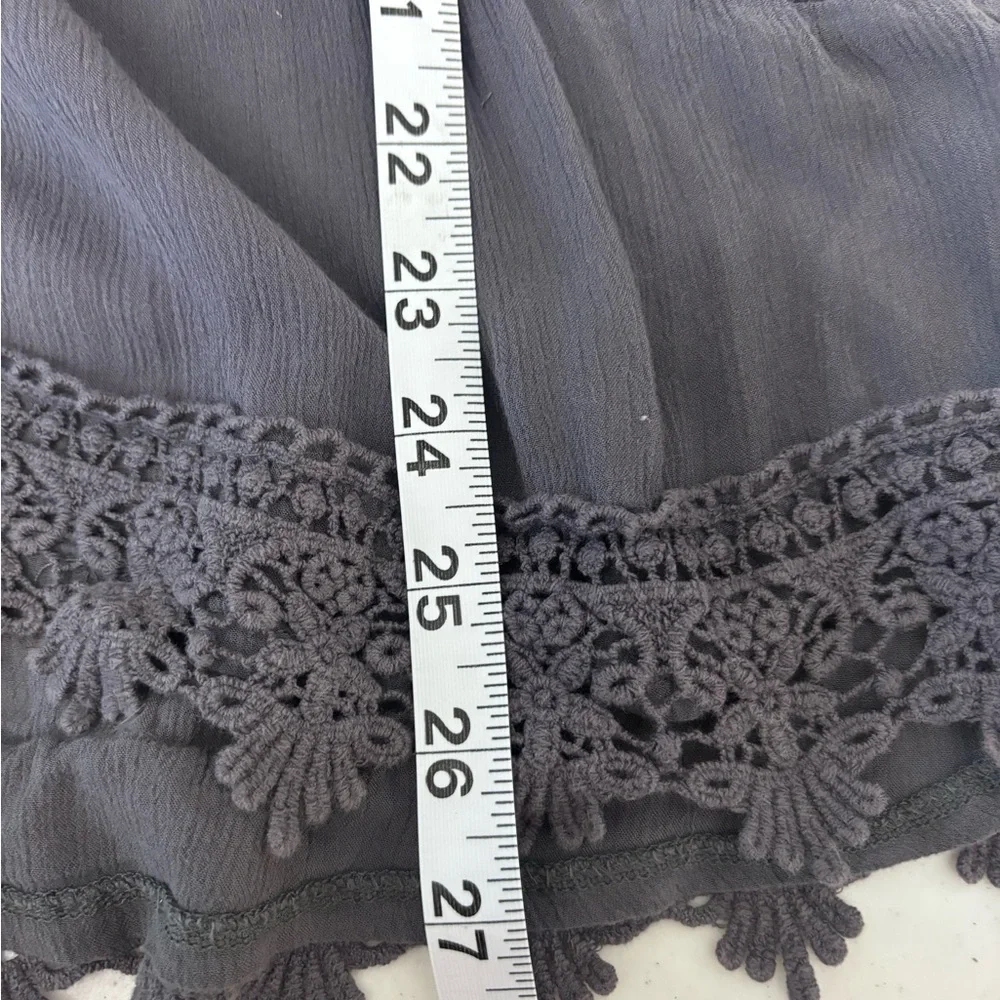 Knox Rose Green and Gray Embroidered Tops - Picture 14 of 15